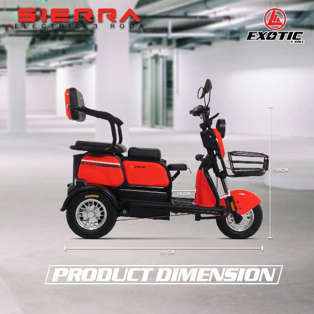 MOTOR LISTRIK RODA 3 EXOTIC SIERRA 