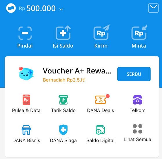 Akun Dana  Belum Premium 