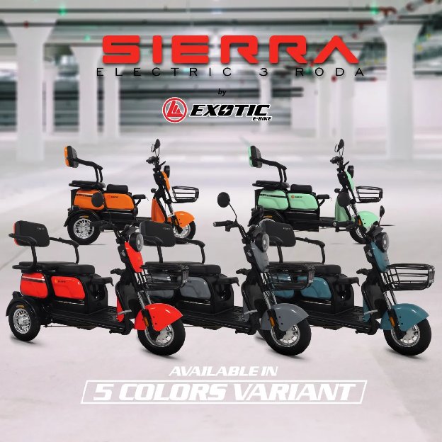 MOTOR LISTRIK RODA 3 EXOTIC SIERRA 
