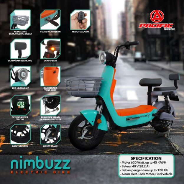 SEPEDA LISTRIK PACIFIC NIMBUZZ 