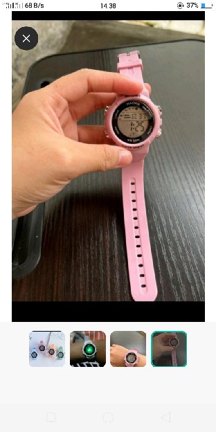 Jam tangan Import Wanita (dilengkpi lampu +alarm) 