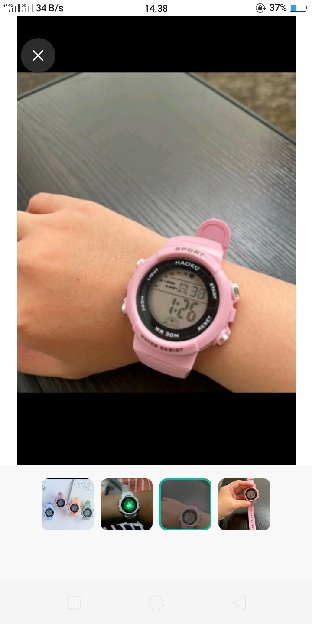 Jam tangan Import Wanita (dilengkpi lampu +alarm) 