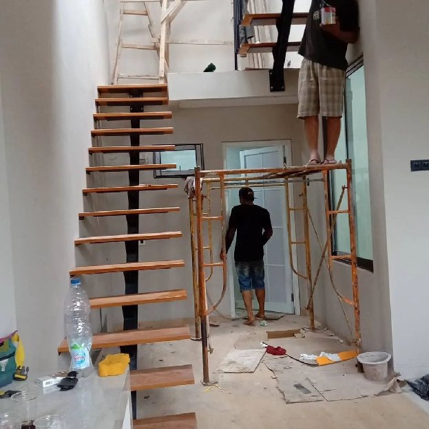 Tangga rebah trap kayu