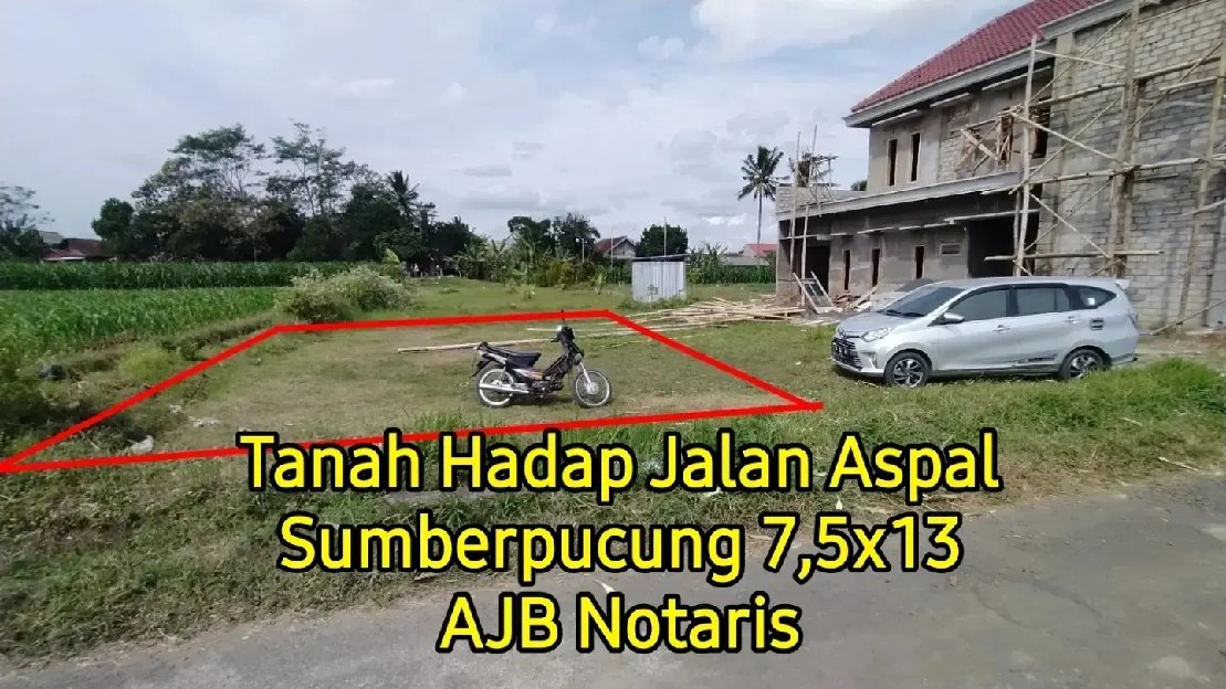 Tanah Hadap Jalan Aspal Malang