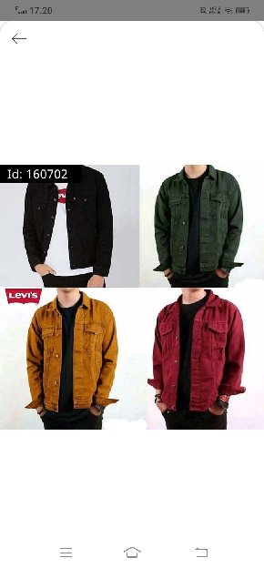 Apr Jaket Jeans Polos Levi'S -