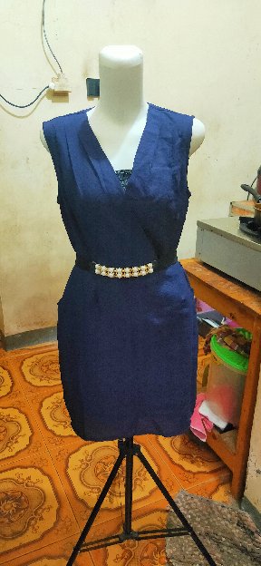 Dress Navy Kutung