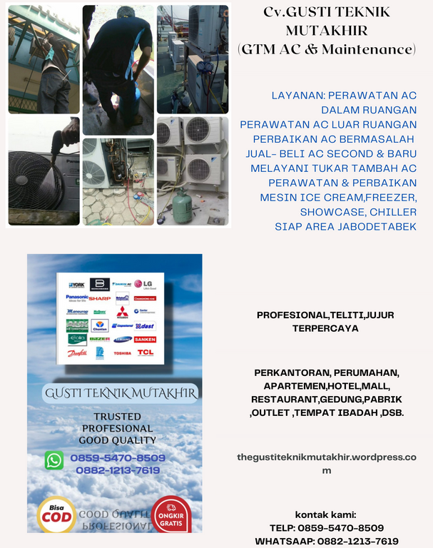 Jasa Service Ac Profesional  Bergaransi Siap Area Jabodetabek 