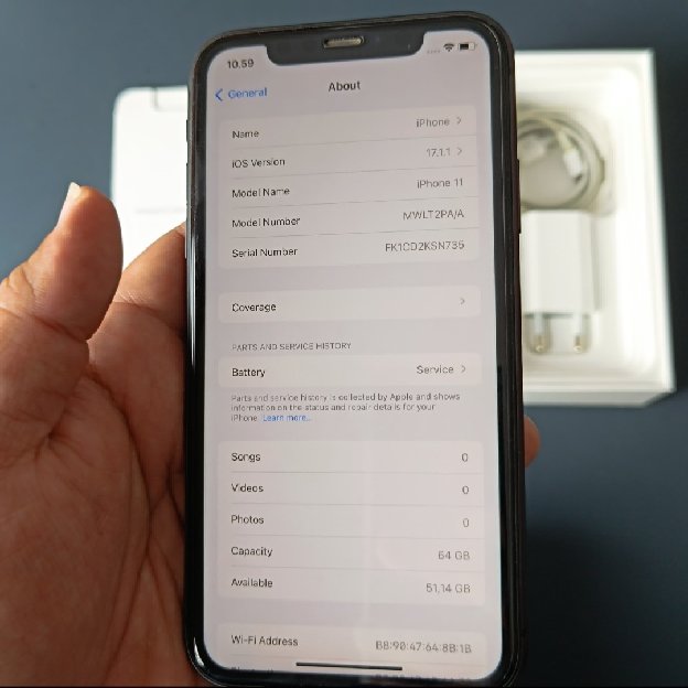 IPHONE 11 BLACK 64GB EX GARANSI RESMI IBOX