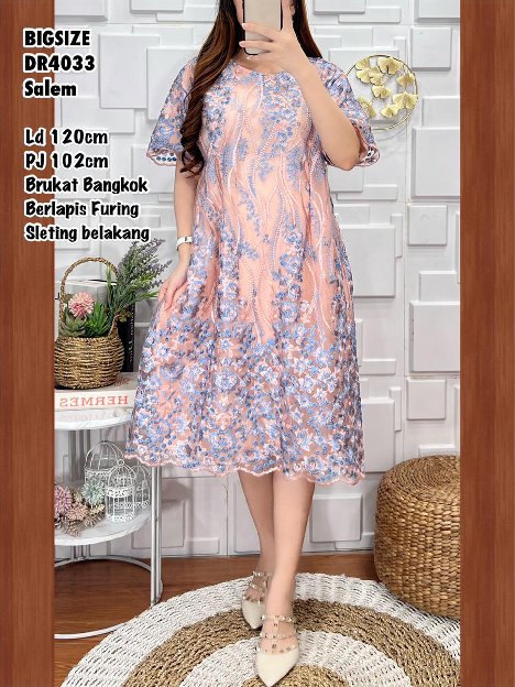 Readdress Brukat Bangkok Jumbo Cantik Kecebahan Kualitas Premiumld 120berlapis Furingsleting Belakan