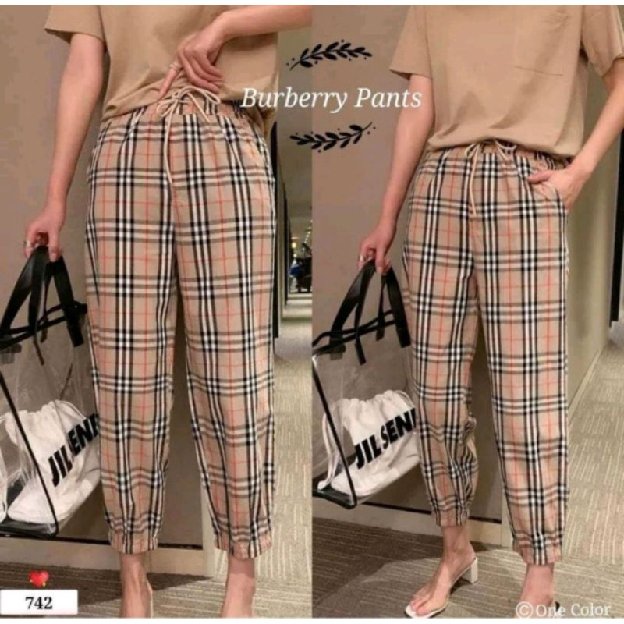 Celana Panjang Jogger Wanita Burberry