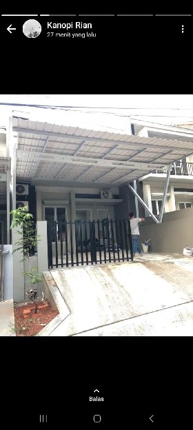 Kanopi Baja Ringan Atap Alderon Twinwall Dobel Layer 