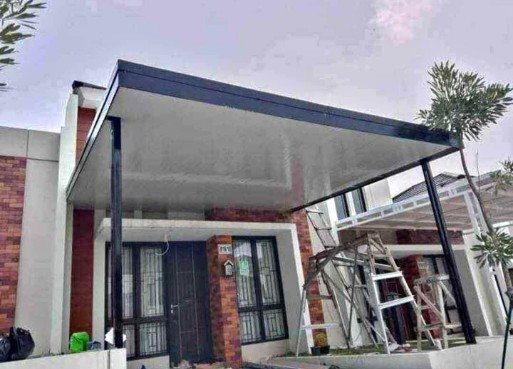 Kanopi Baja Ringan Atap Alderon+ Plafon Pvc 