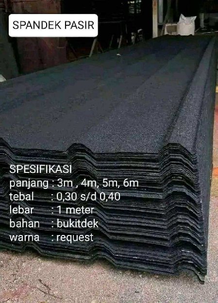 Kanopi Baja Ringan Atap Sepandek Pasir 