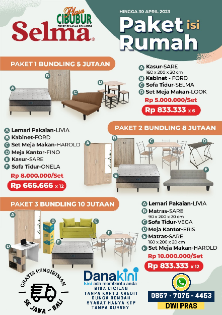 Paket Isi Rumah Bisa Cicilan 