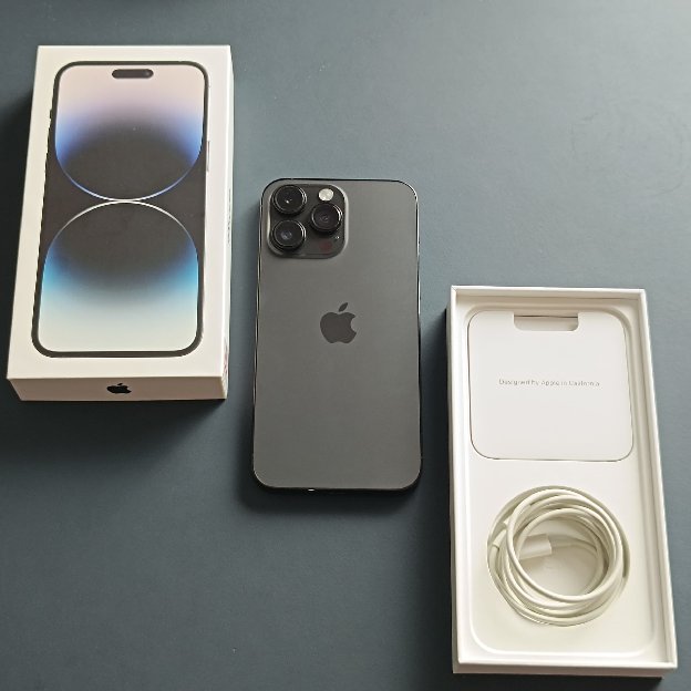 Iphone 14 Pro Max 256gb Space Black Bh 90% Garansi Resmi