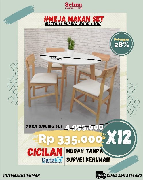 Meja Makan Set Yura