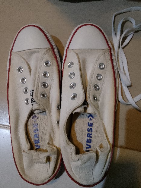 converese putih wanita preloved/second