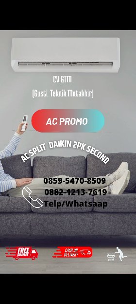 Ac Daikin Thailand 2pk Siap Pasang Terima Dingin Dan Beres 