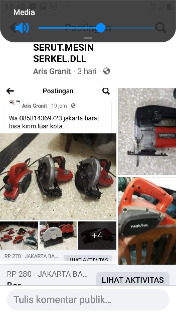 Mesin Dijual Lokasi Jakarta