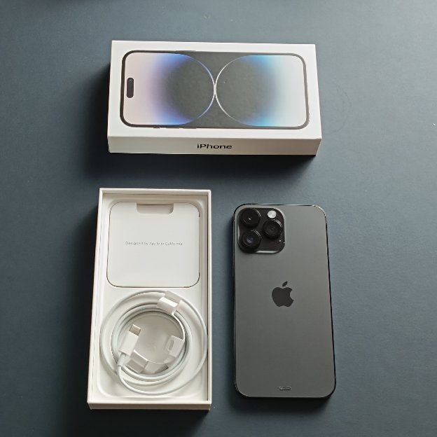 Iphone 14 Pro Max 256gb Space Black Bh 99% Garansi Resmi