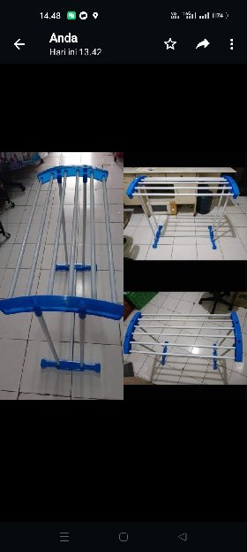 Jemuran Handuk 1 Tingkat 2 Kaki Nagoya