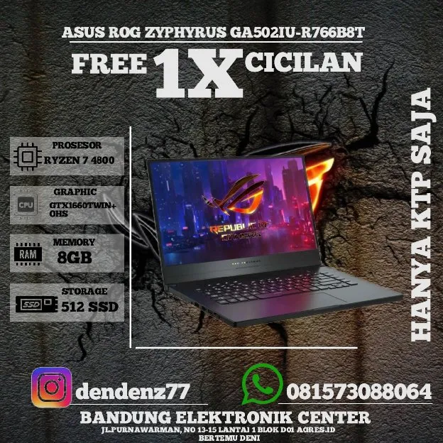 CREDIT LAPTOP ASUS