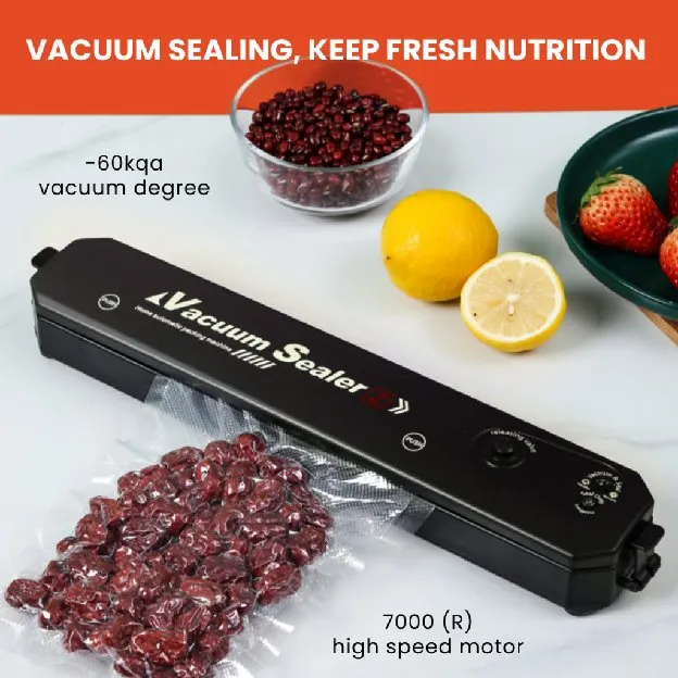 Vacum Sealer Fresh Makanan Food Packing Machine /Mesin Vacuum Sealer Makanan FOOD GRADE Free 10 Plas