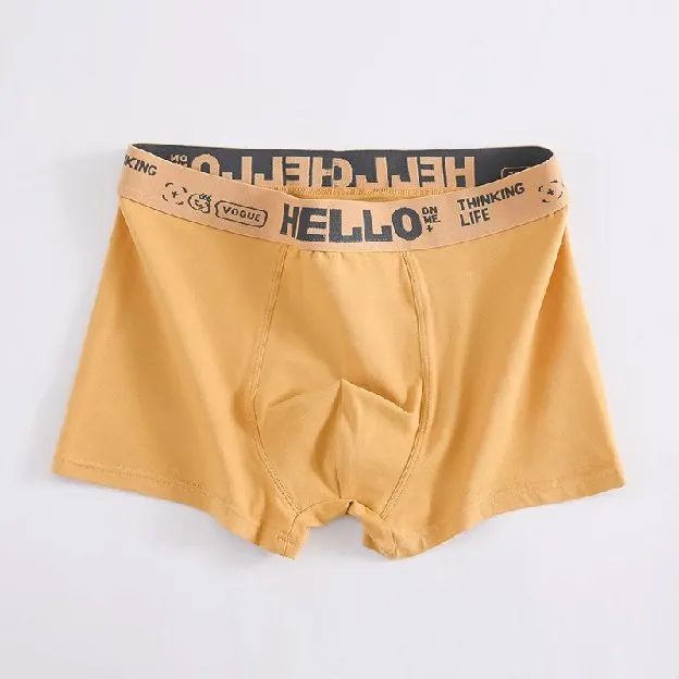 Boxer Celana Dalam Pria Dewasa Fashion Men Hello On Me Cook High Quality Remaja Jumbo Sampan Katun