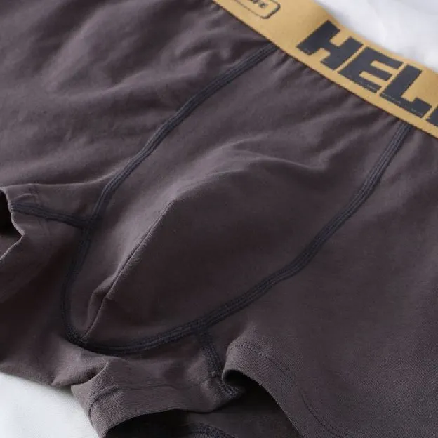 Boxer Celana Dalam Pria Dewasa Fashion Men Hello On Me Cook High Quality Remaja Jumbo Sampan Katun