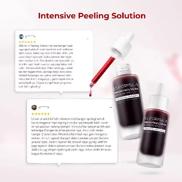 ELFORMULA Intensive Peeling Solution - Peeling Serum Dark Spot Glass Skin Eksfoliasi Wajah Mengangka