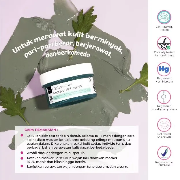 Scarlett Whitening Herbalism Mugwort Mask Seriously Soothing & Hydrating Gel Mask berry mask MASKER