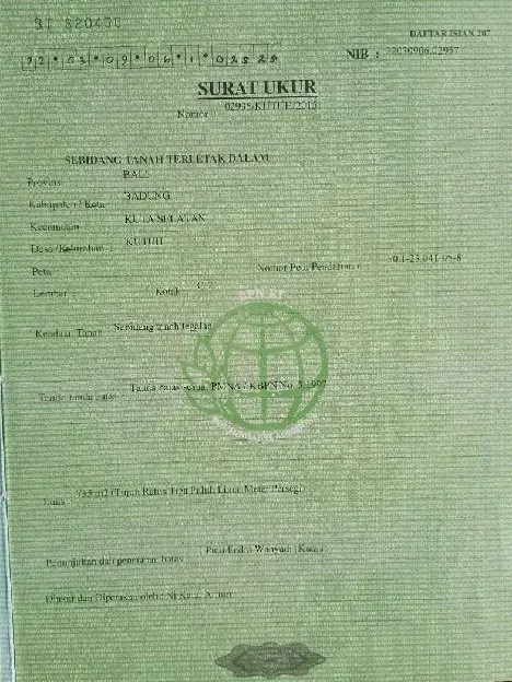 Dijual 3 are, Jl. Mundeh Gubug Sari Barat SMPN 5 Kutuh Kuta Selatan