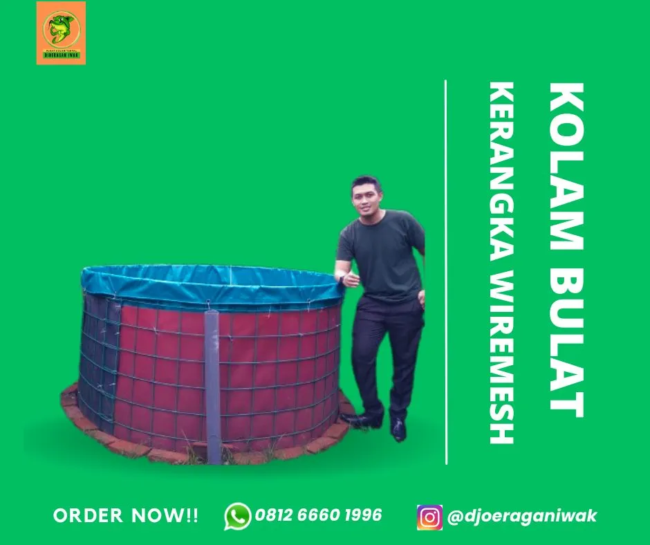 Jual Kolam Terpal Bulat Untuk budidaya Ikan, Bioflok, Lele