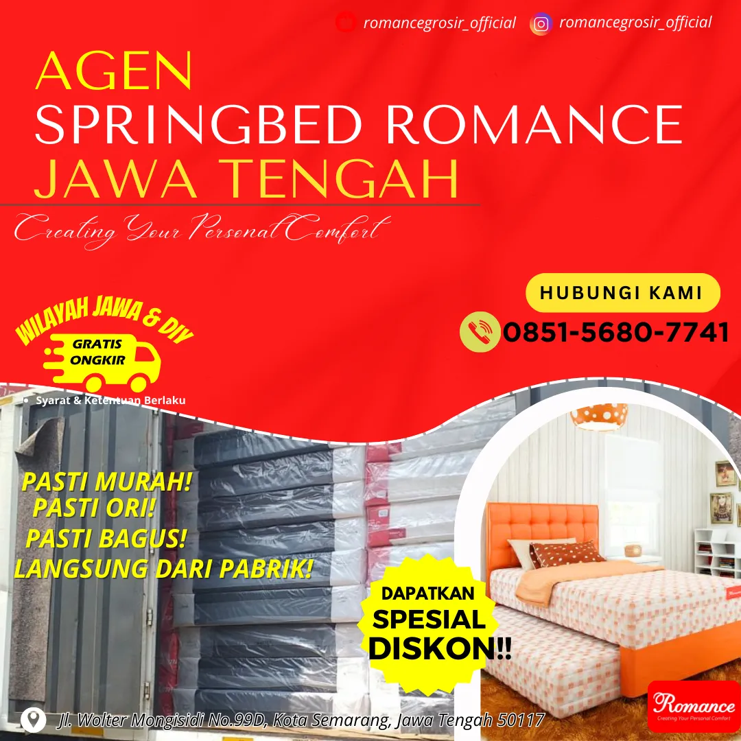 Toko Springbed Semarang TERDEKAT  - Springbed Romance