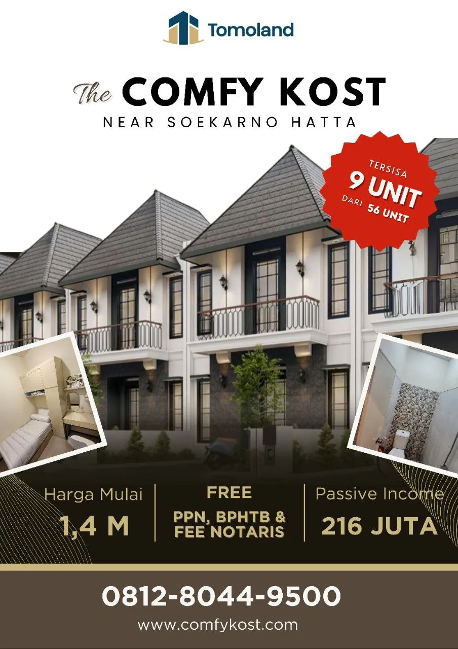 FREE PAJAK, Jual Rumah Kost Langsung Pemilik Harga 2 M Malang Kota PT TOMOLAND