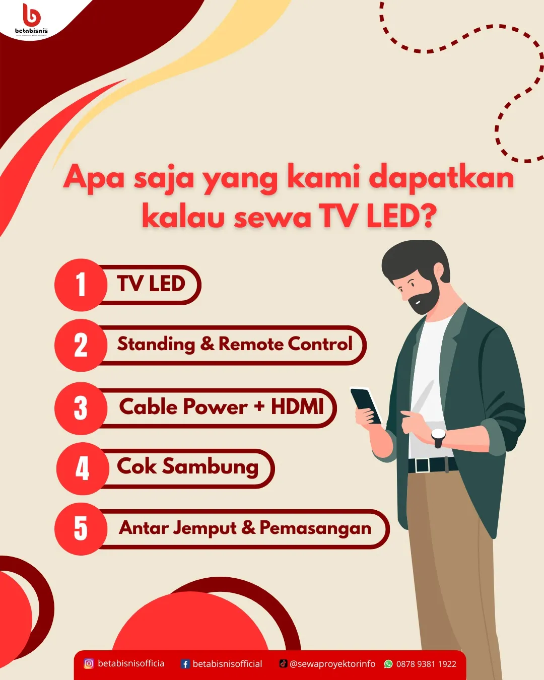 Sewa TV LED Untuk Acara Rapat Dewan Komisaris