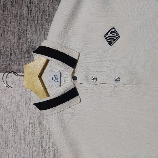 Jaket Sweaters Lacoste LIVE Boxy colour White Size M preloved