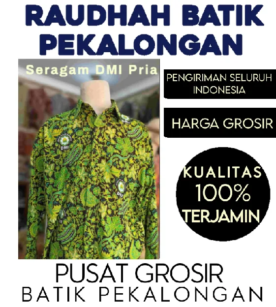 Penjual Baju batik DMI Seruyan Wajo Raudhah Batik Pekalongan