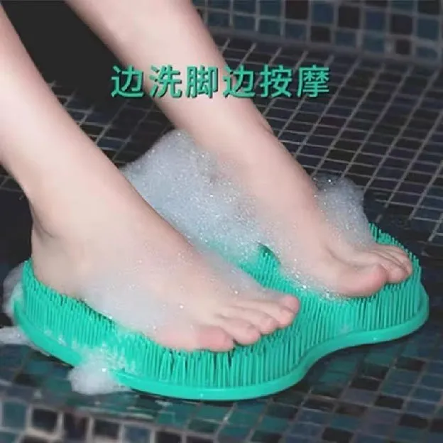 Sikat Pembersih Kaki Punggung Tangan Anti Slip Bahan Silikon Sikat Mandi Sikat Pijit Kulit Mati
