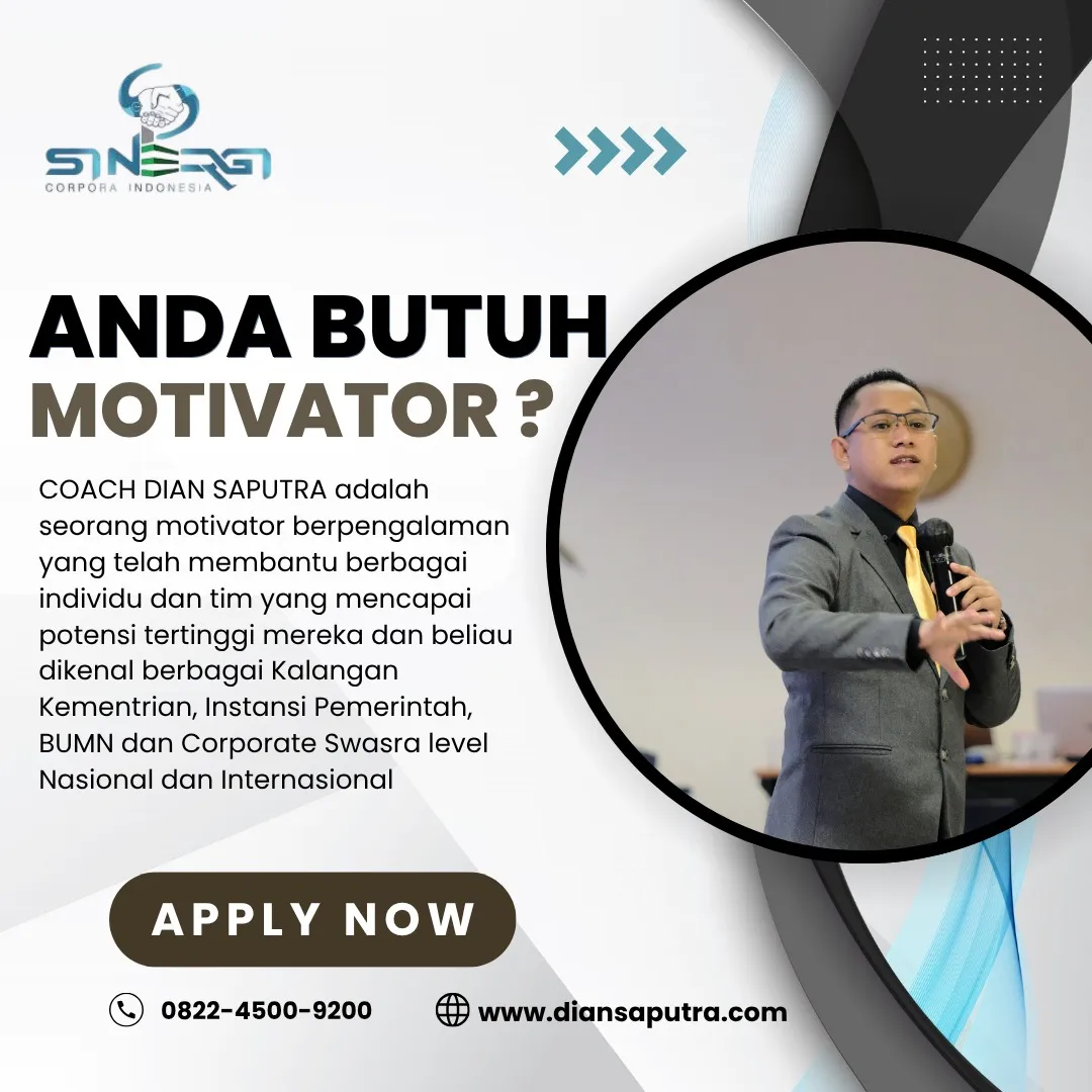 Jasa Training Motivasi Perusahaan Kepulauan Seribu, Terpercaya & Solutif, Dian Saputra