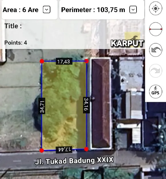 Dijual 6 are, Jl. Tukad Badung XXIX Renon Sidakarya Denpasar