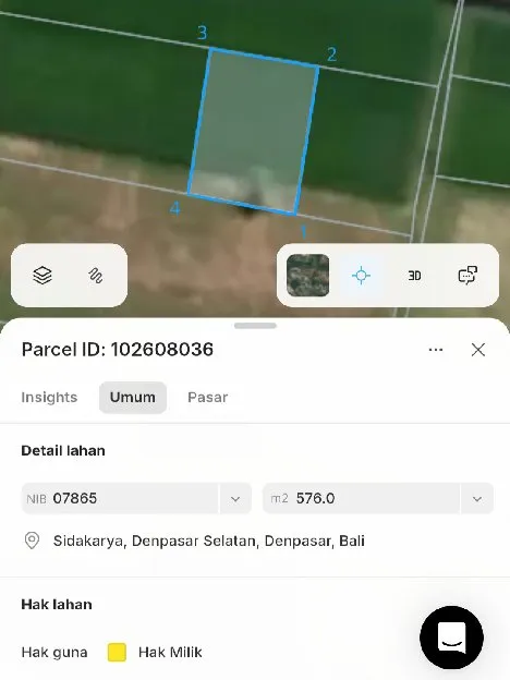 Dijual 23,5 are, Jl. Tukad Balian Gg. Bule Sidakarya Renon Denpasar