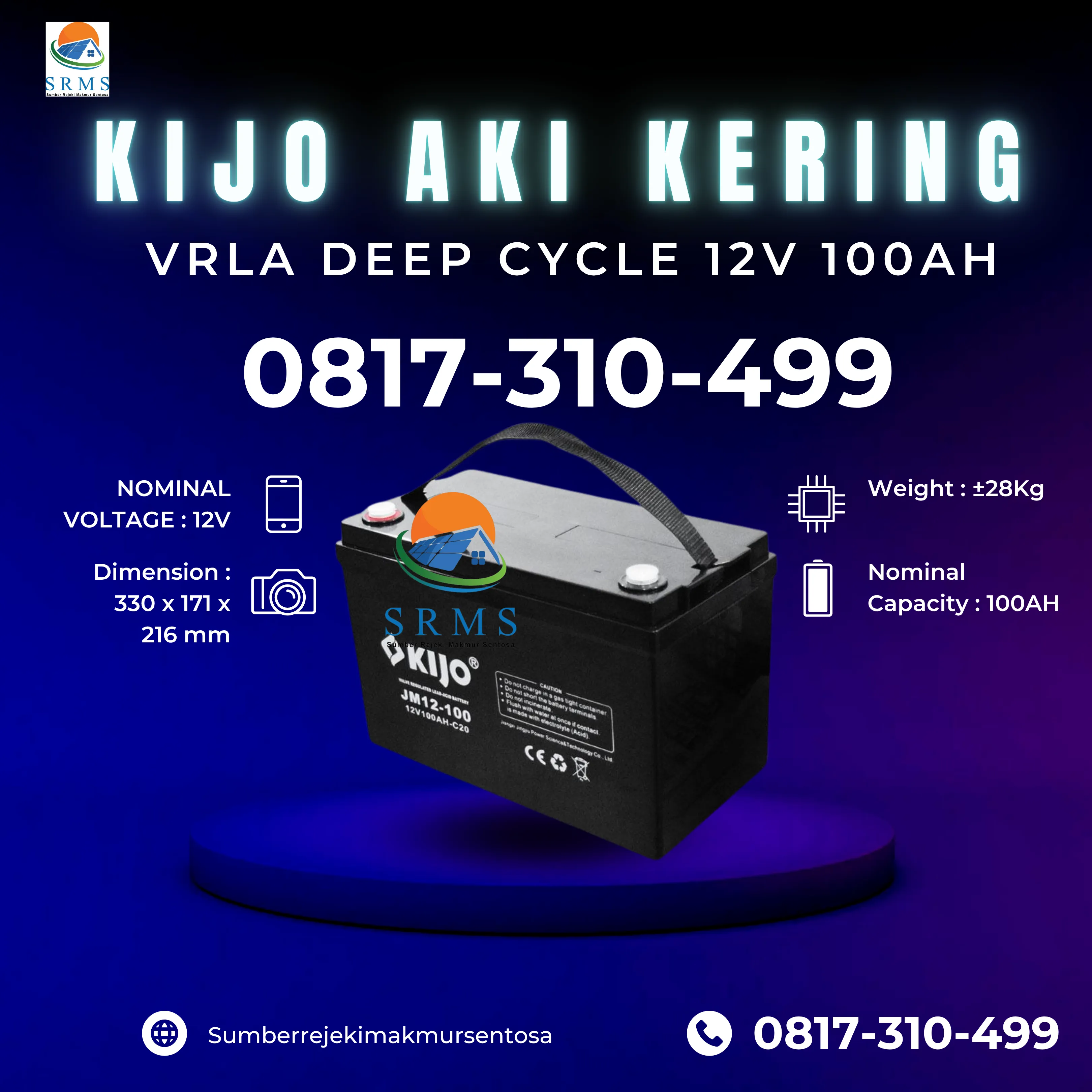 Jual Aki Kering Kijo Sidoarjo
