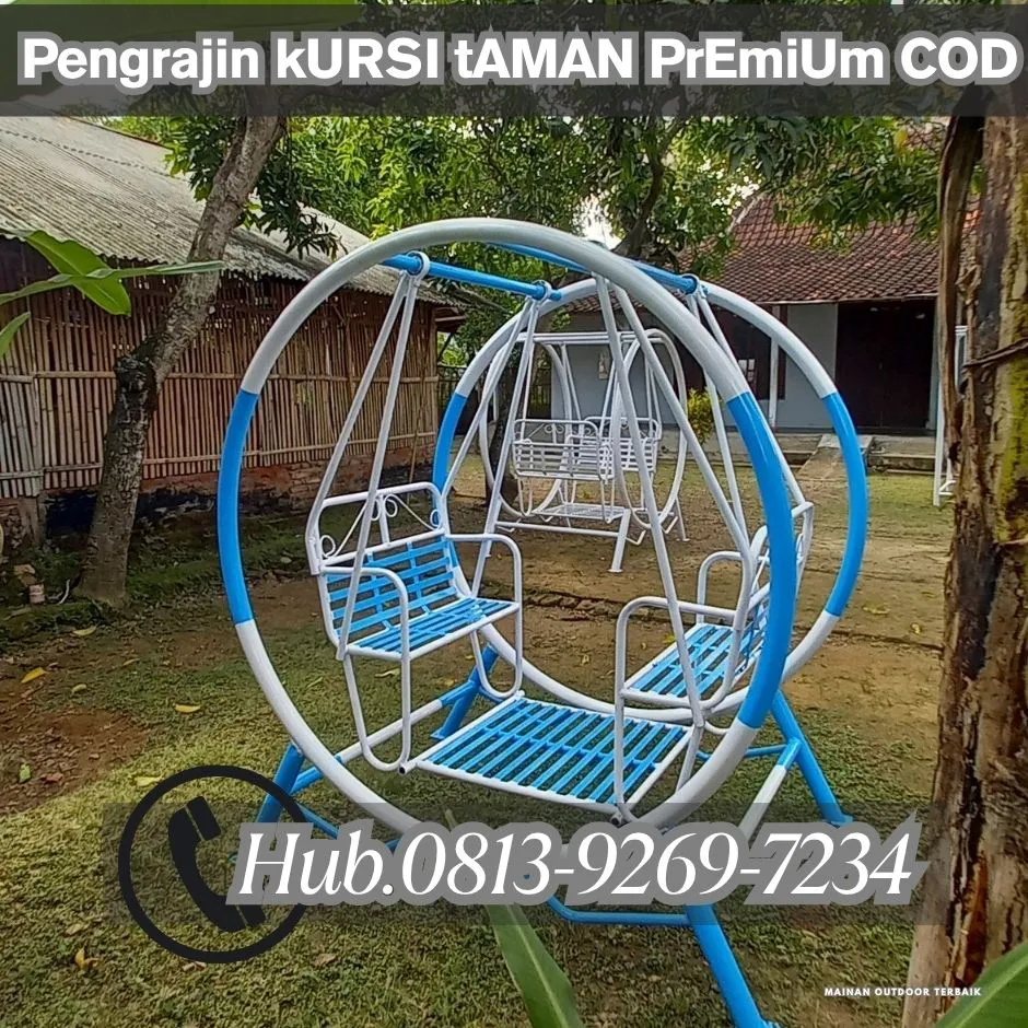 Desain model ayunan besi Pas Untuk Taman Rumah Estetik Kec Batuan Sumenep