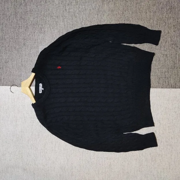 Cable Knitwear US Polo Assn colour Black Size L Preloved