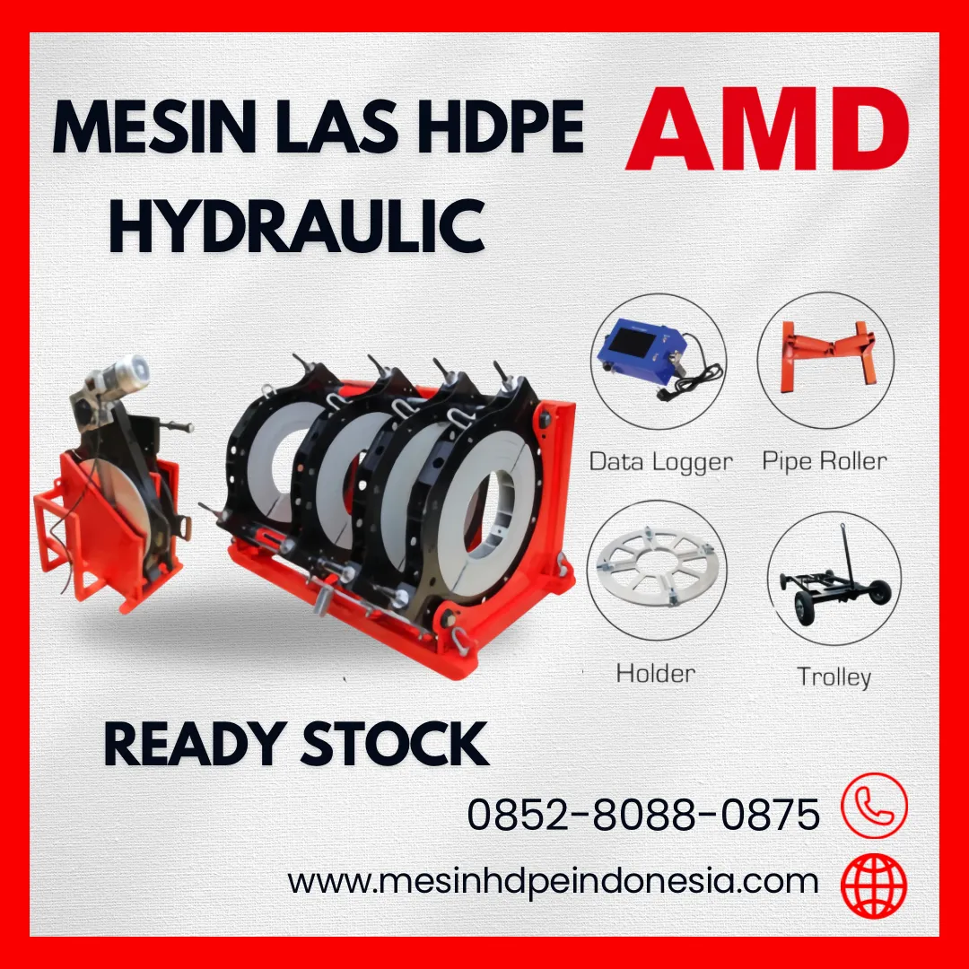 Distributor Mesin Las Pipa HDPE Type SHD 500 Hydraulic Ukuran Pipa 20 inch