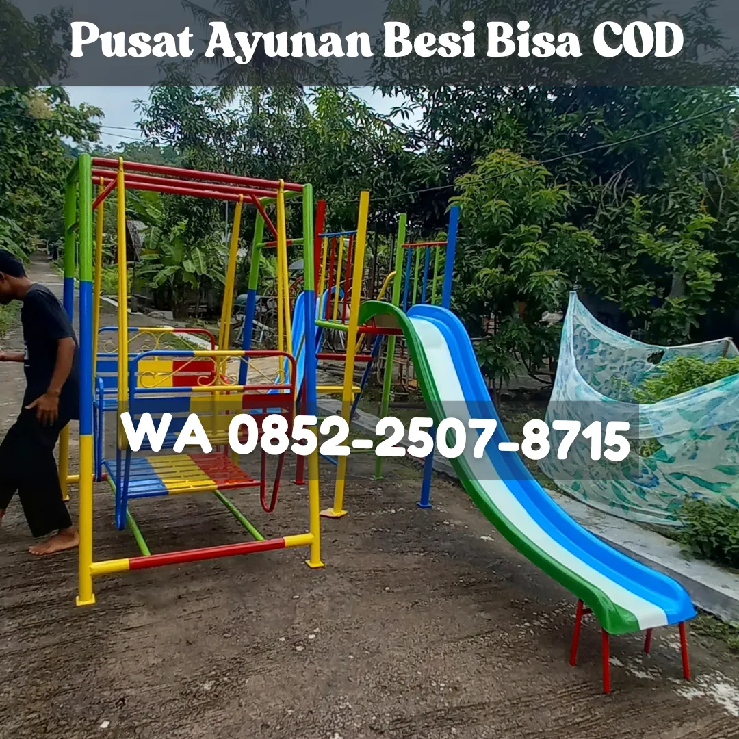 Hub 0858x8356x6255 Gambar ayunan besi bulat besar Dan mainan playground Kec Grujugan Bondowoso