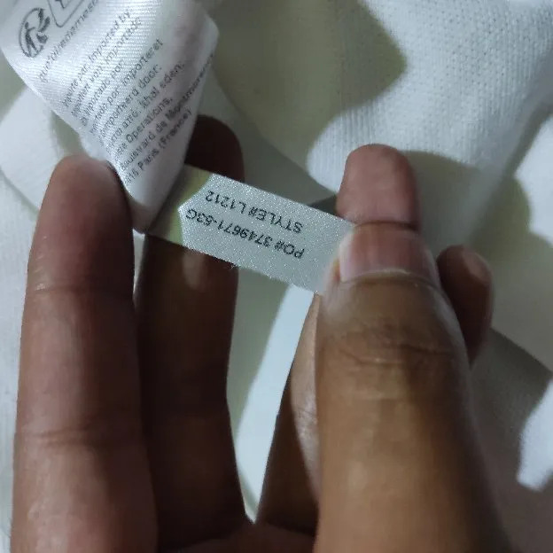 Kaos polo shirt Basic Lacoste White colour Size L