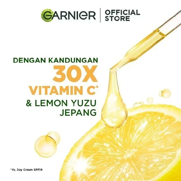 Garnier Bright Complete Vitamin C 30x Booster Serum 30 ml Skin Care 30ml Cepat Cerahkan Noda Hitam