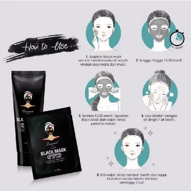 Masker Komedo Black Mask Laurent Peel Of Mask